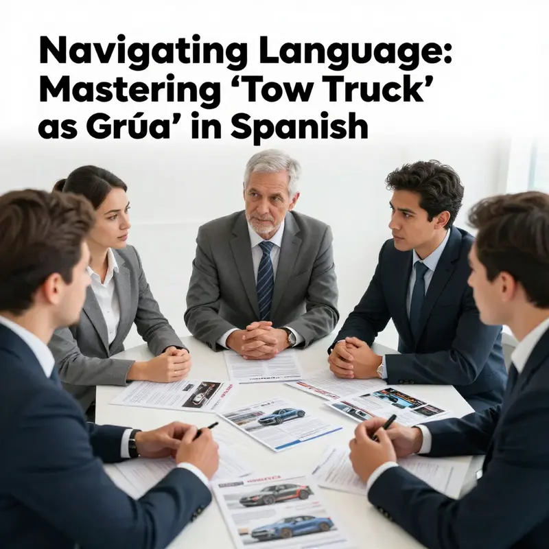 Understanding the term ‘grúa’ as the Spanish translation for ‘tow truck.’