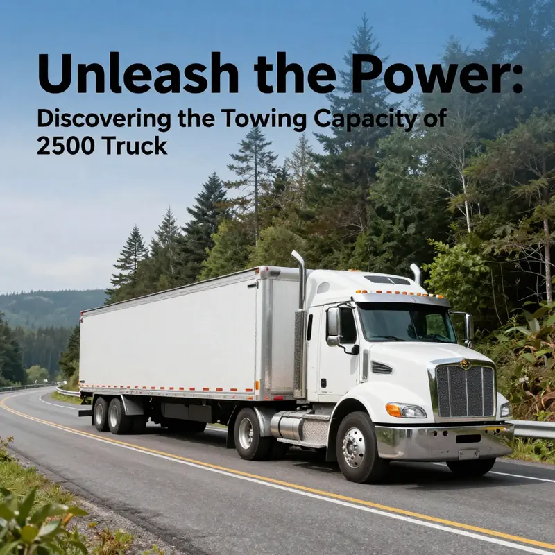 Understanding the specifications is key to knowing how much a 2500 truck can tow.