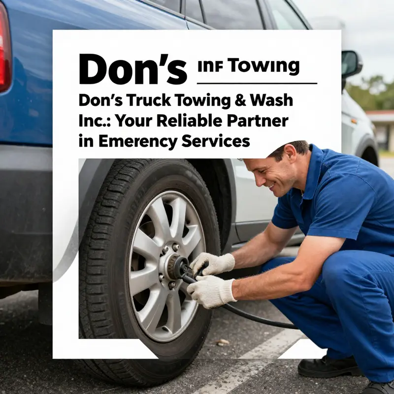 An emergency towing scene displaying Don’s Truck Towing’s commitment to 24/7 assistance.