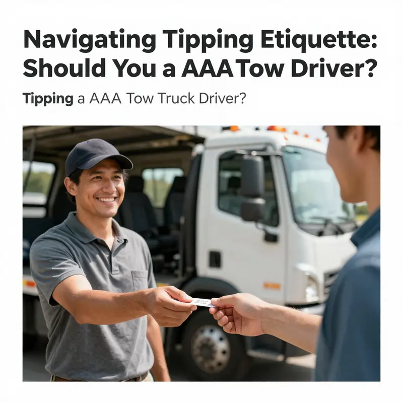 A professional AAA tow truck driver assisting a motorist, representing the expected interactions during roadside assistance.