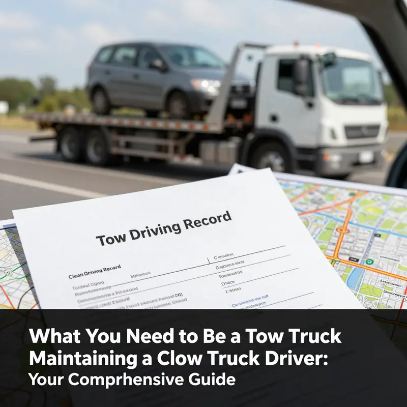 A qualified tow truck driver showcasing the essential licenses required for the job.