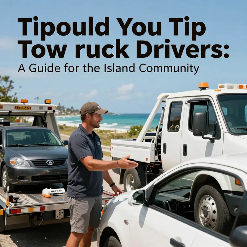 A tow truck driver helps a motorist, highlighting the courteous nature of roadside assistance.