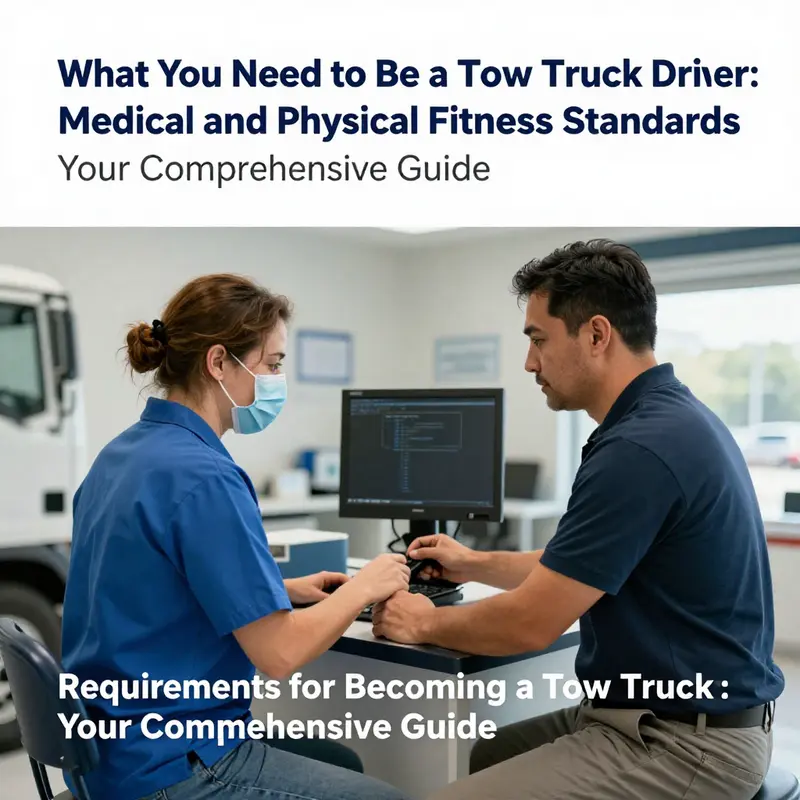 A qualified tow truck driver showcasing the essential licenses required for the job.