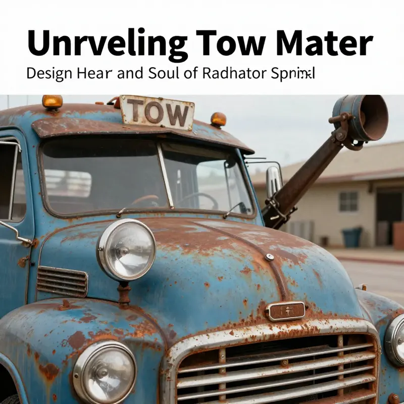 Tow Mater, the charming 1952 Ford F-100, embodies the heart of Radiator Springs.