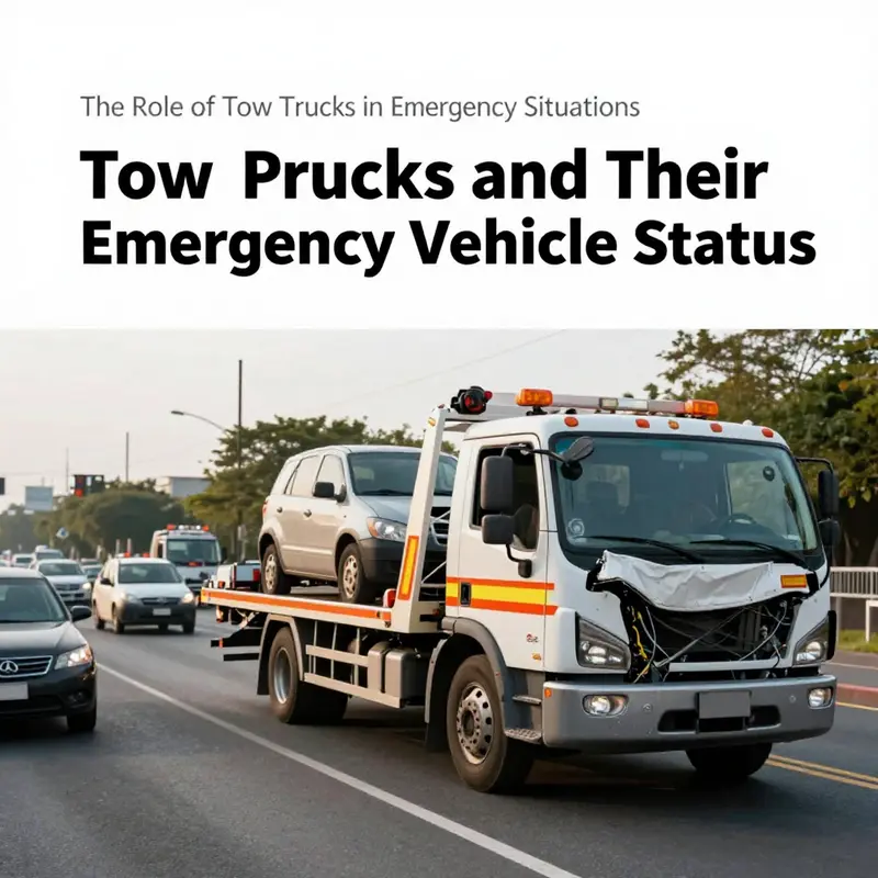 Tow trucks playing a pivotal role in ensuring roadside safety during emergencies.