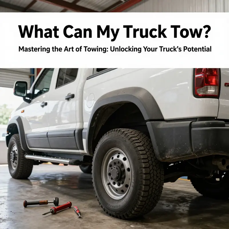 A truck equipped for towing, highlighting the importance of understanding specifications.