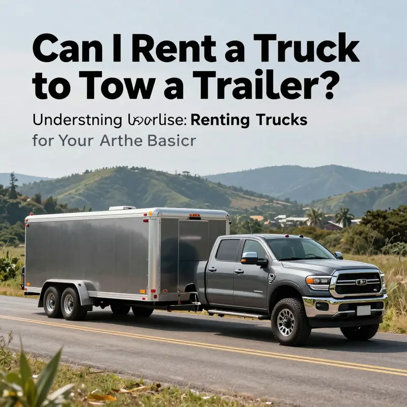 A heavy-duty pickup aligning with rental options for towing trailers.