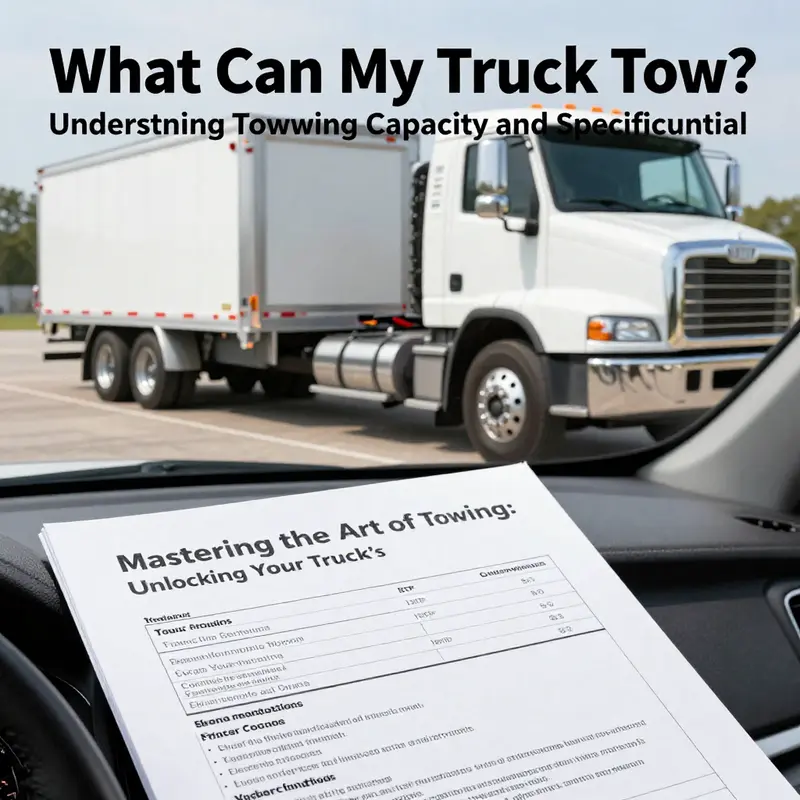 A truck equipped for towing, highlighting the importance of understanding specifications.