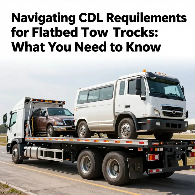 Exploring the necessity of CDL licenses for flatbed tow truck operation.