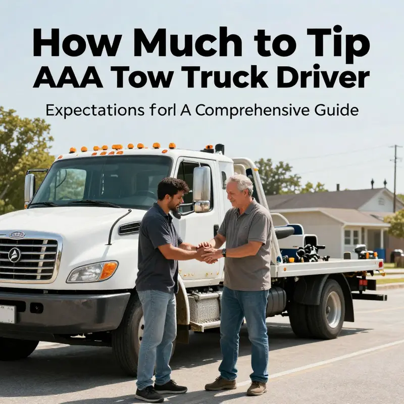 A moment of appreciation between an AAA tow truck driver and a motorist.