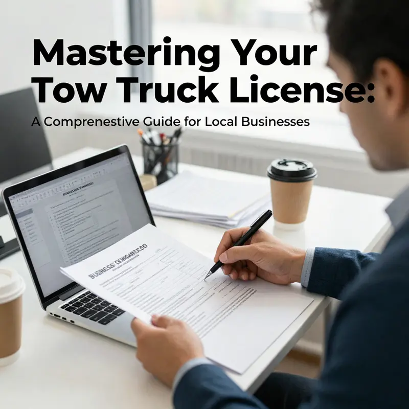 Essential documents required for obtaining a tow truck license.