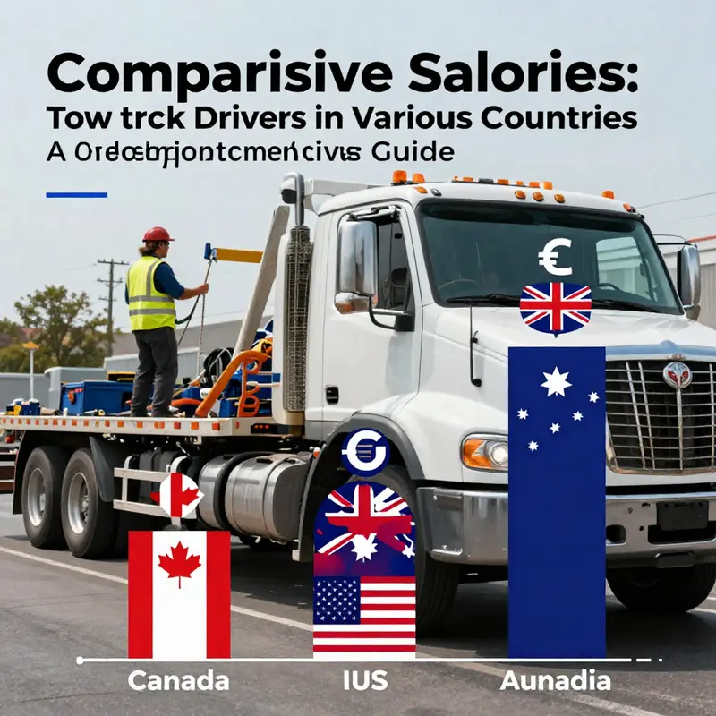 Average hourly wages for tow truck drivers across various regions, highlighting the significant pay differences.