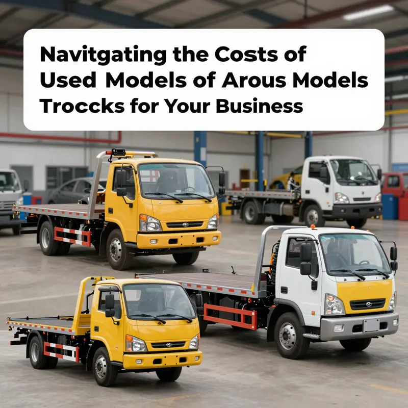 A diverse selection of used tow trucks available for various business needs.