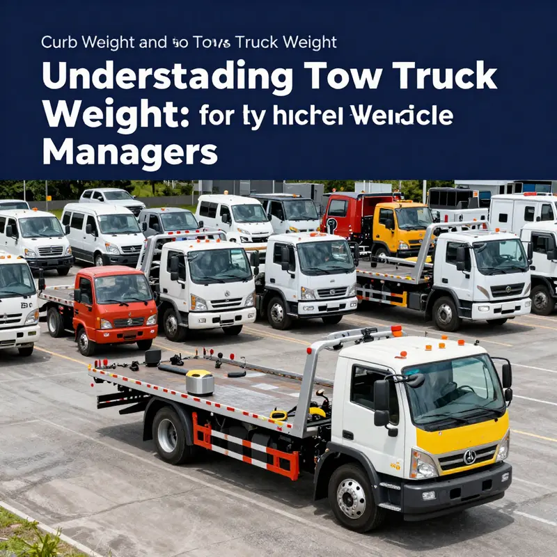Comparison of curb weights across various tow truck models, illustrating their specifications.