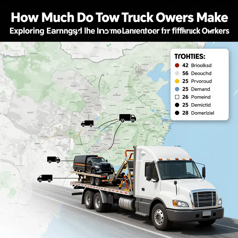 Income variability of tow truck owners based on geographic location and service demand.