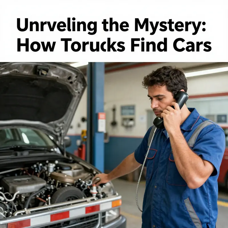 An auto repair service ready to respond to an emergency call for vehicle towing.