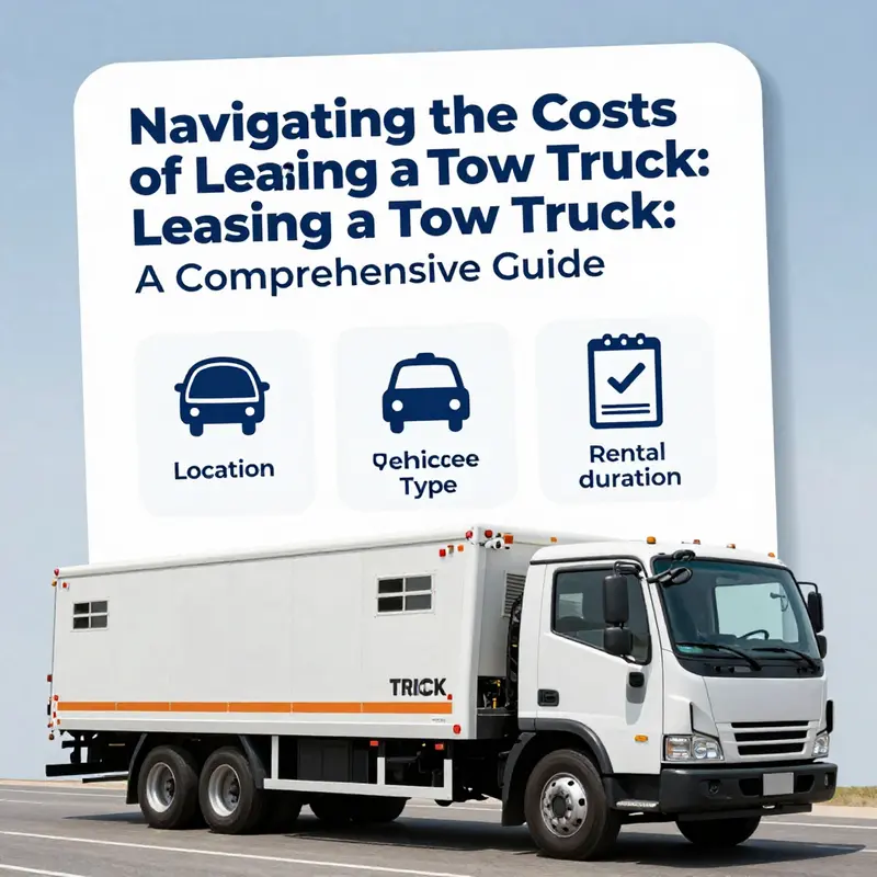 Diverse fleet of tow trucks ready for service, emphasizing the variety in leasing options.