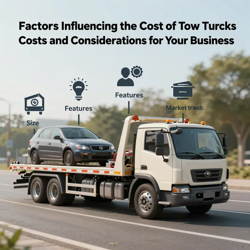 Various types of tow trucks illustrate the extensive options available for purchasing.
