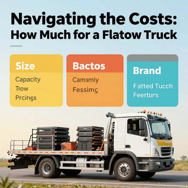 A diverse array of flatbed tow trucks illustrating various price ranges.