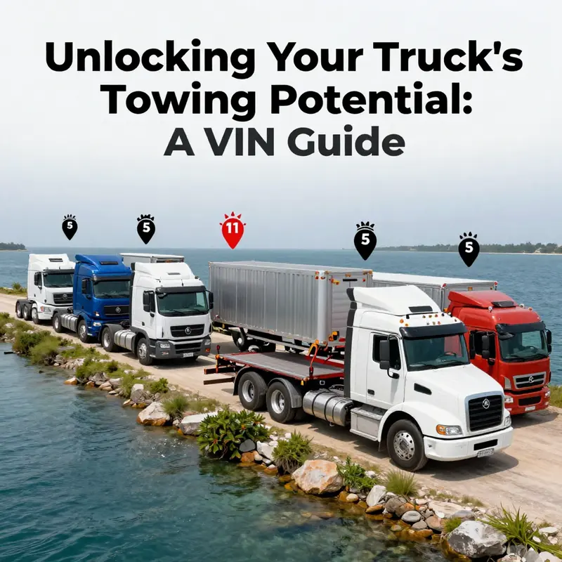 A mechanic utilizing a truck’s manual to determine its towing capacity using the VIN.