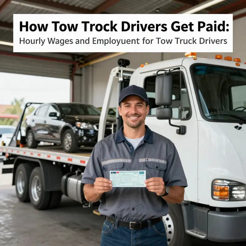 Tow truck drivers often receive stable hourly wages when employed by towing companies or auto repair shops.