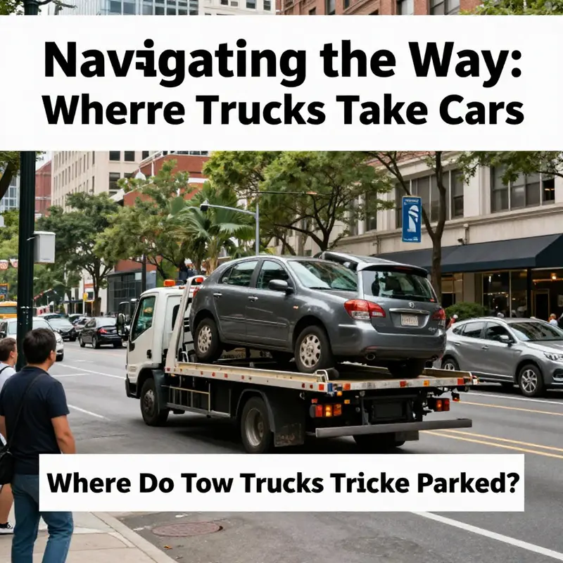 Tow trucks expertly handle illegally parked cars in urban locales, ensuring compliance with local regulations.