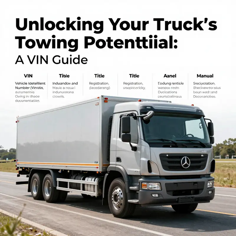 A mechanic utilizing a truck’s manual to determine its towing capacity using the VIN.