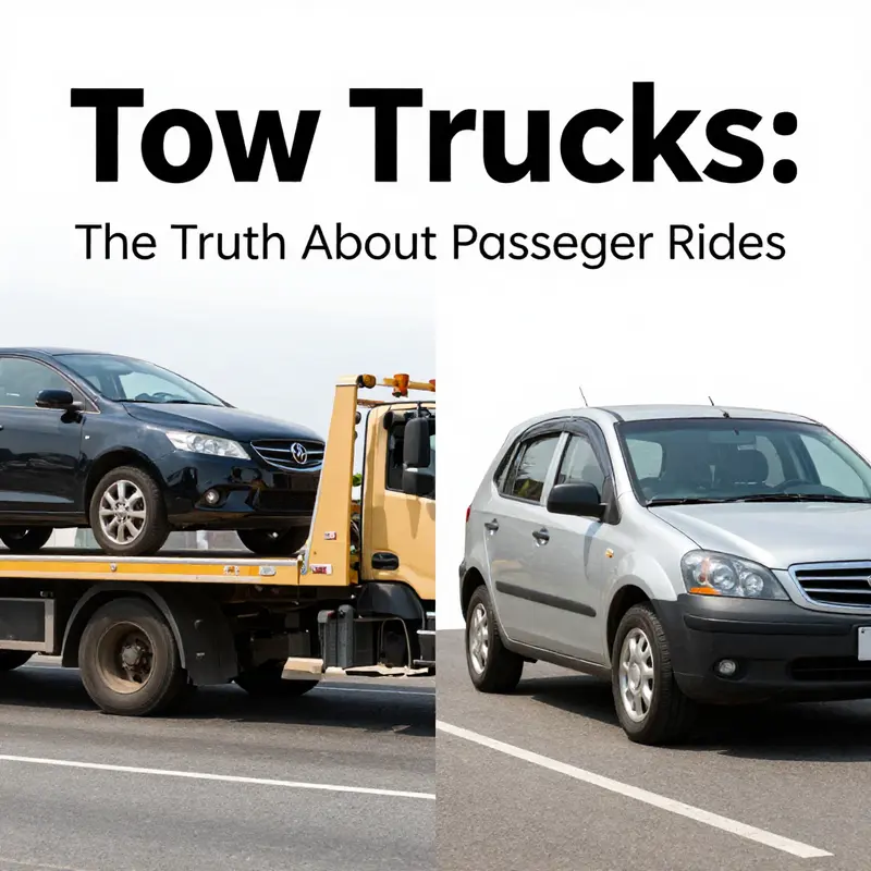 Tow trucks are essential for transporting vehicles, not passengers.