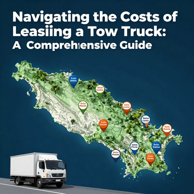 Diverse fleet of tow trucks ready for service, emphasizing the variety in leasing options.