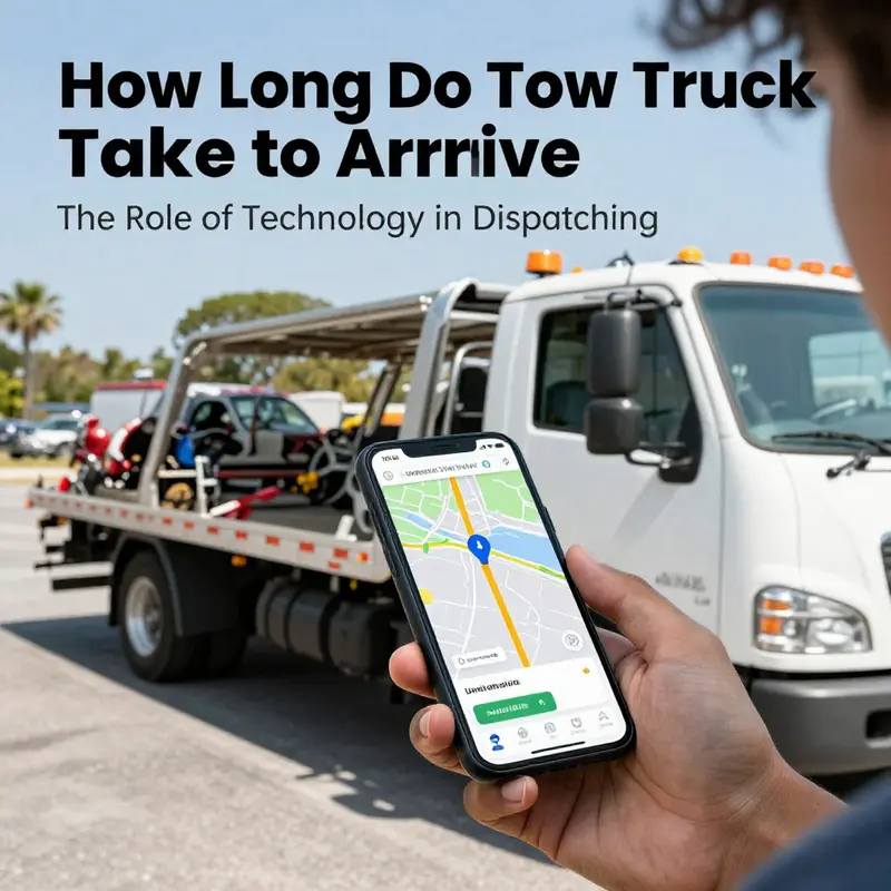 Comparing urban and rural scenarios for tow truck arrival times highlights how location impacts response.