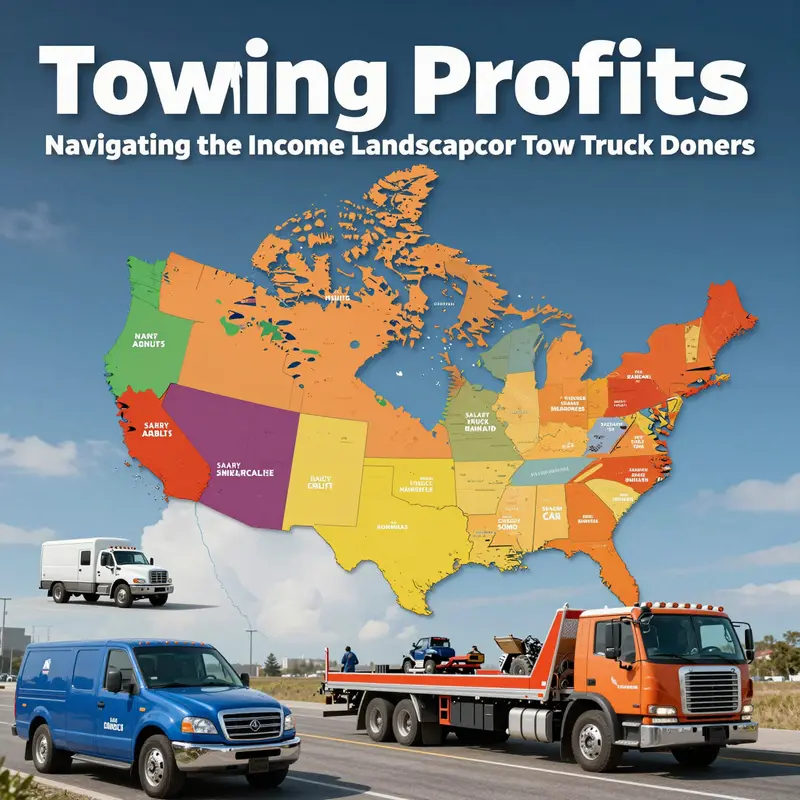 Income variability of tow truck owners based on geographic location and service demand.