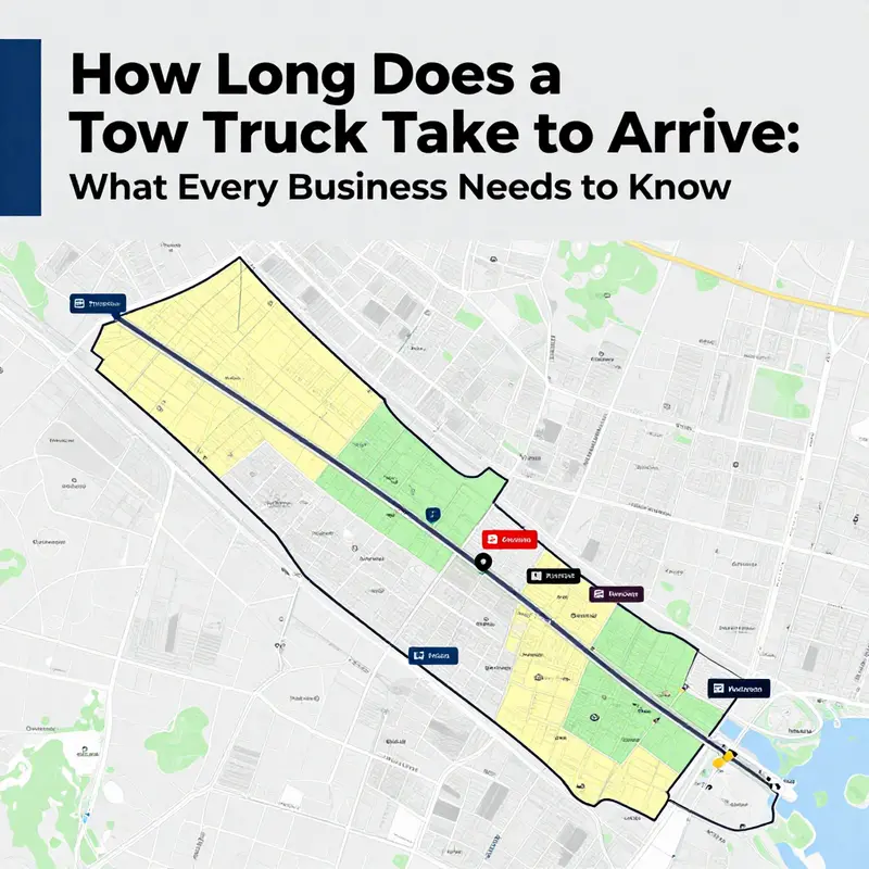 Factors influencing tow truck response time in urban settings.