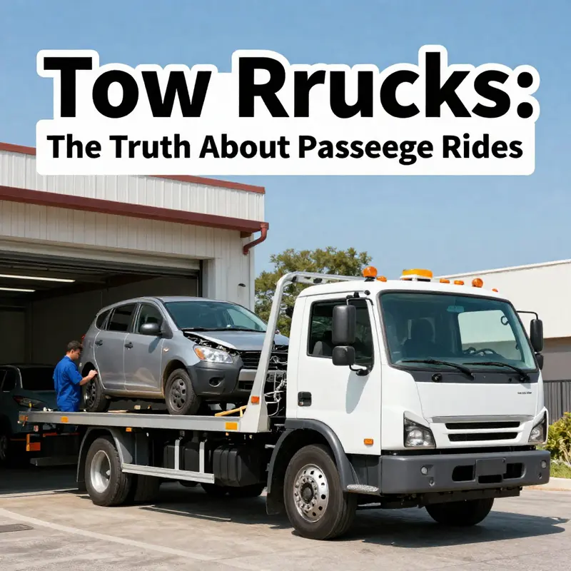 Tow trucks are essential for transporting vehicles, not passengers.