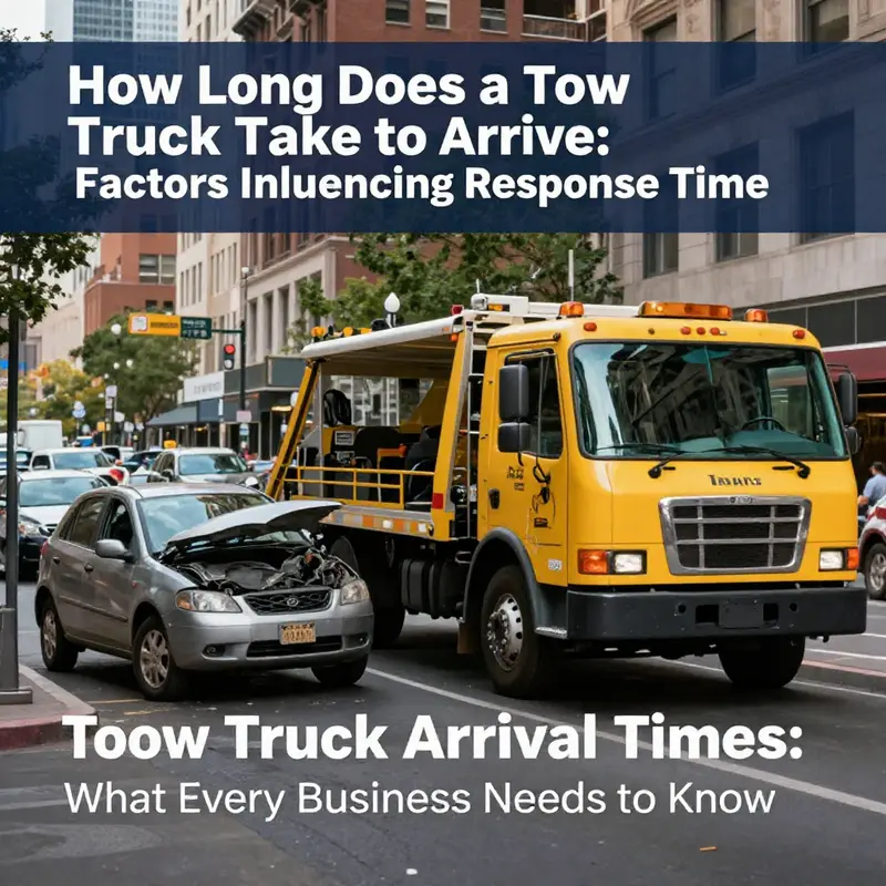 Factors influencing tow truck response time in urban settings.