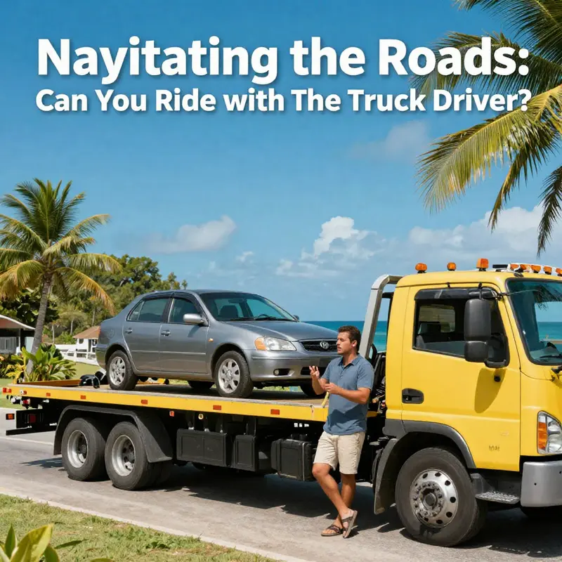 A tow truck driver discusses options with a vehicle owner while providing roadside assistance.