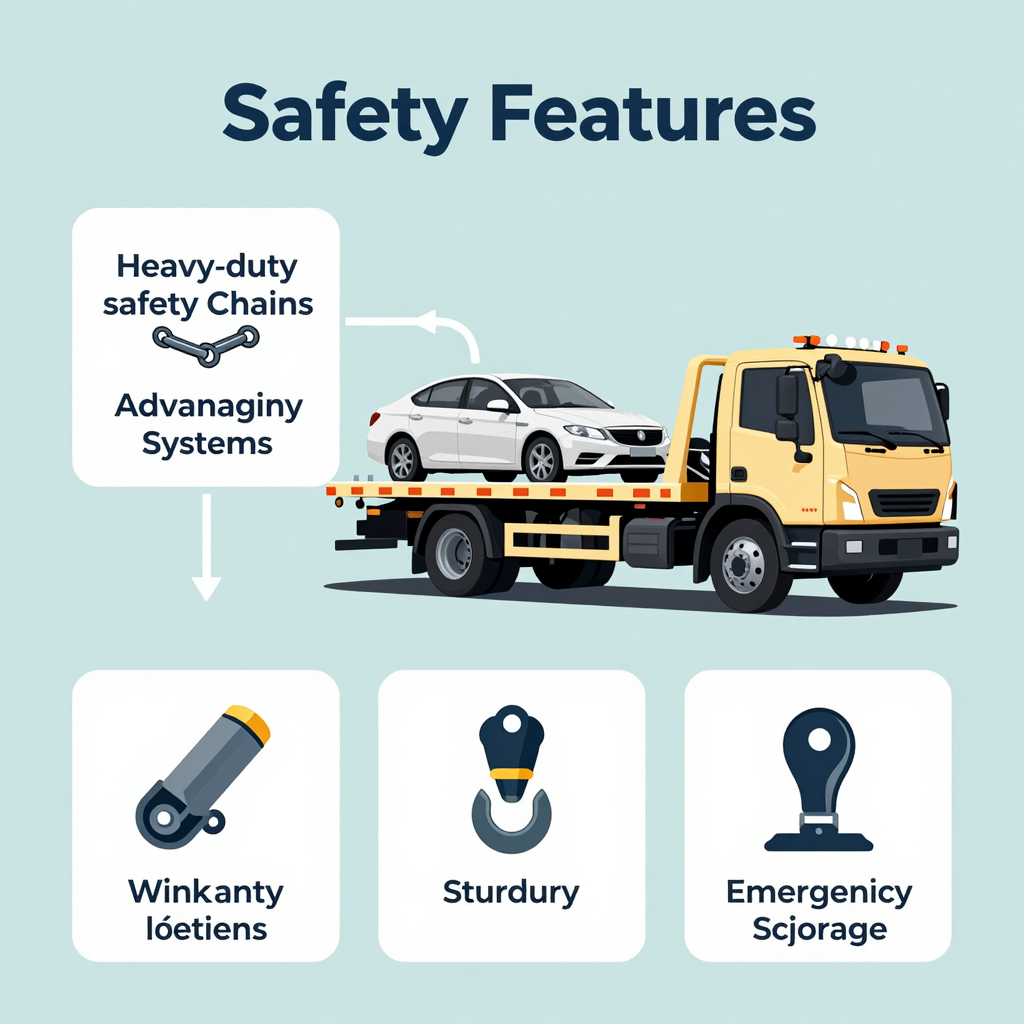Tow Truck Safety Features Infographic