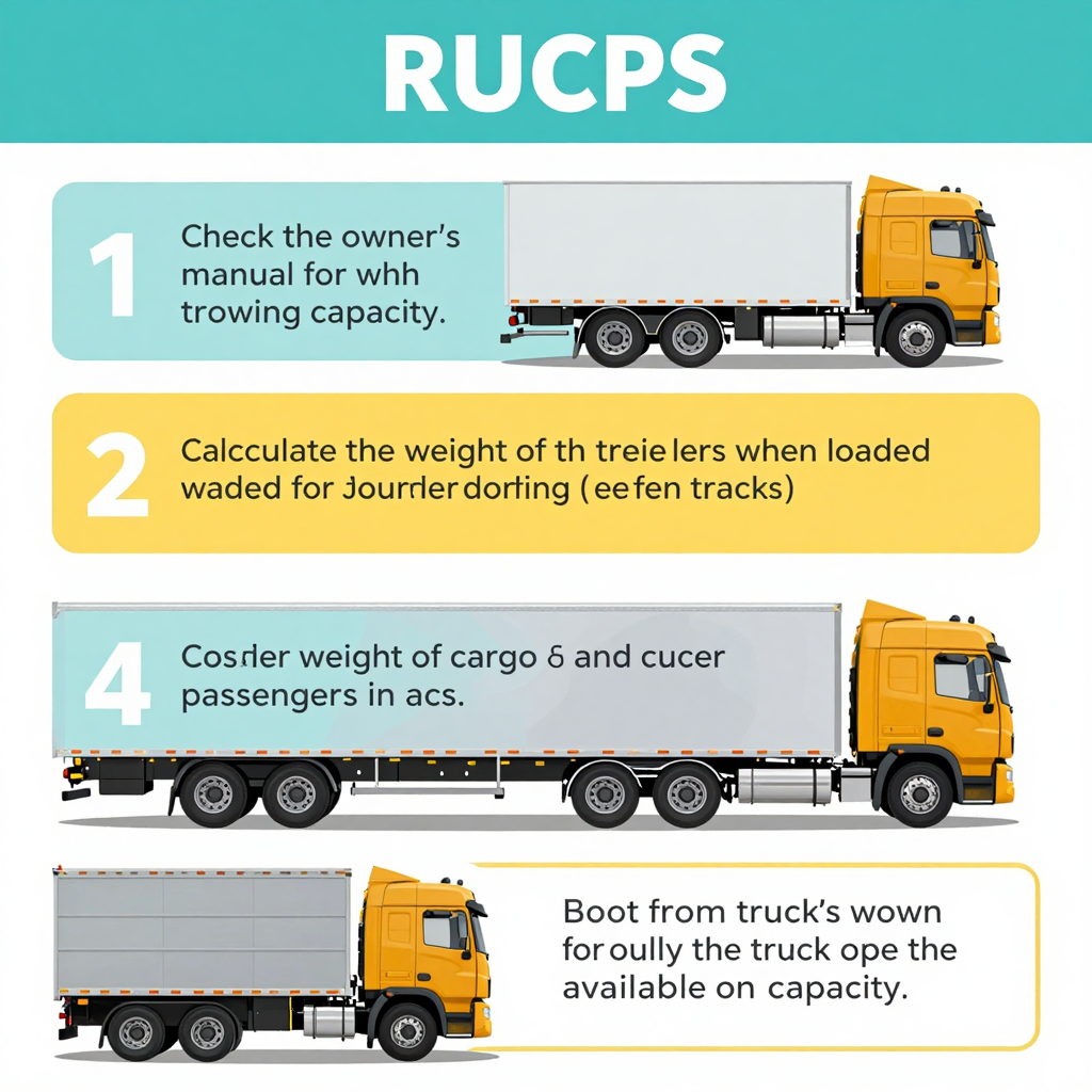 Illustration of Steps to Calculate Towing Capacity