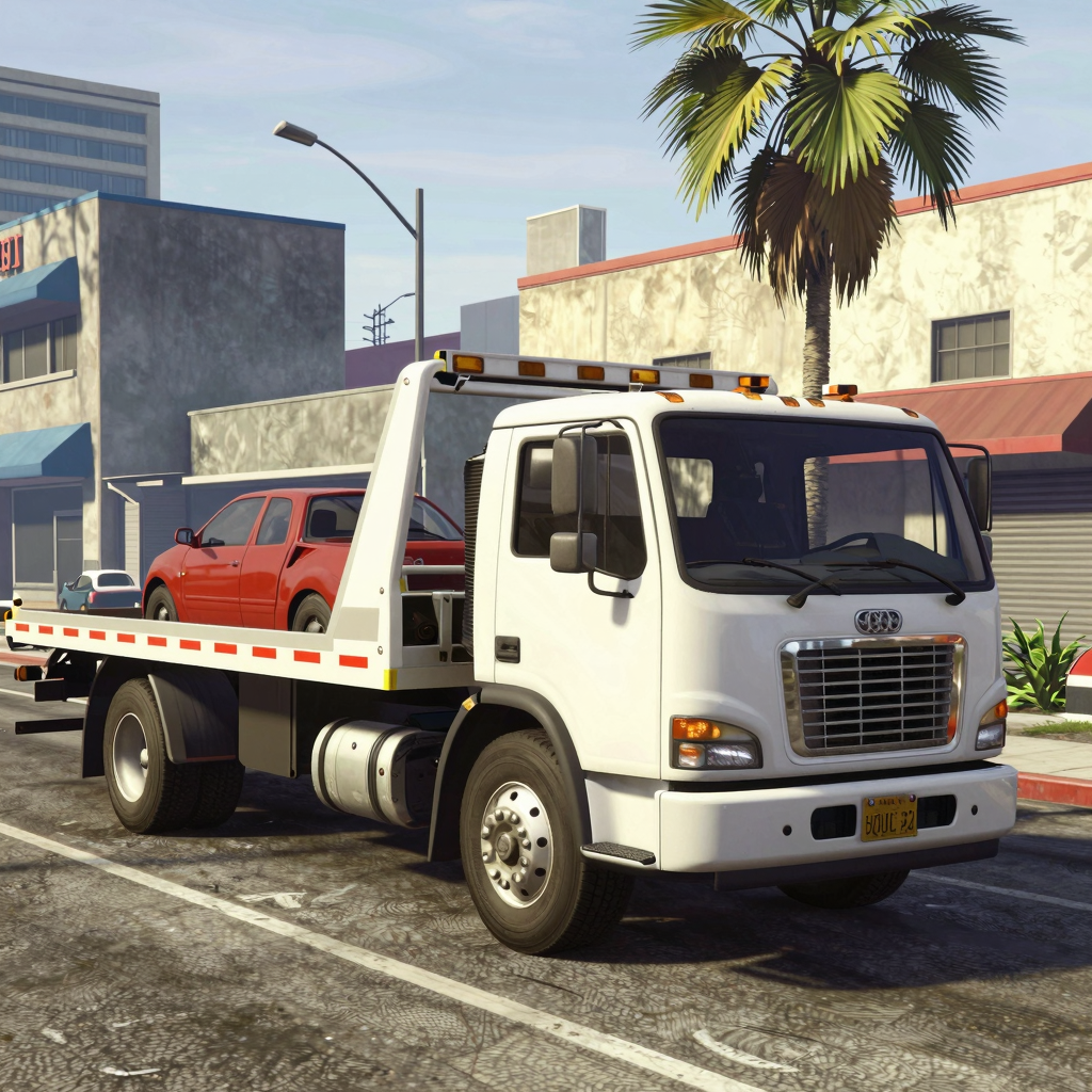 Tow Truck in Action