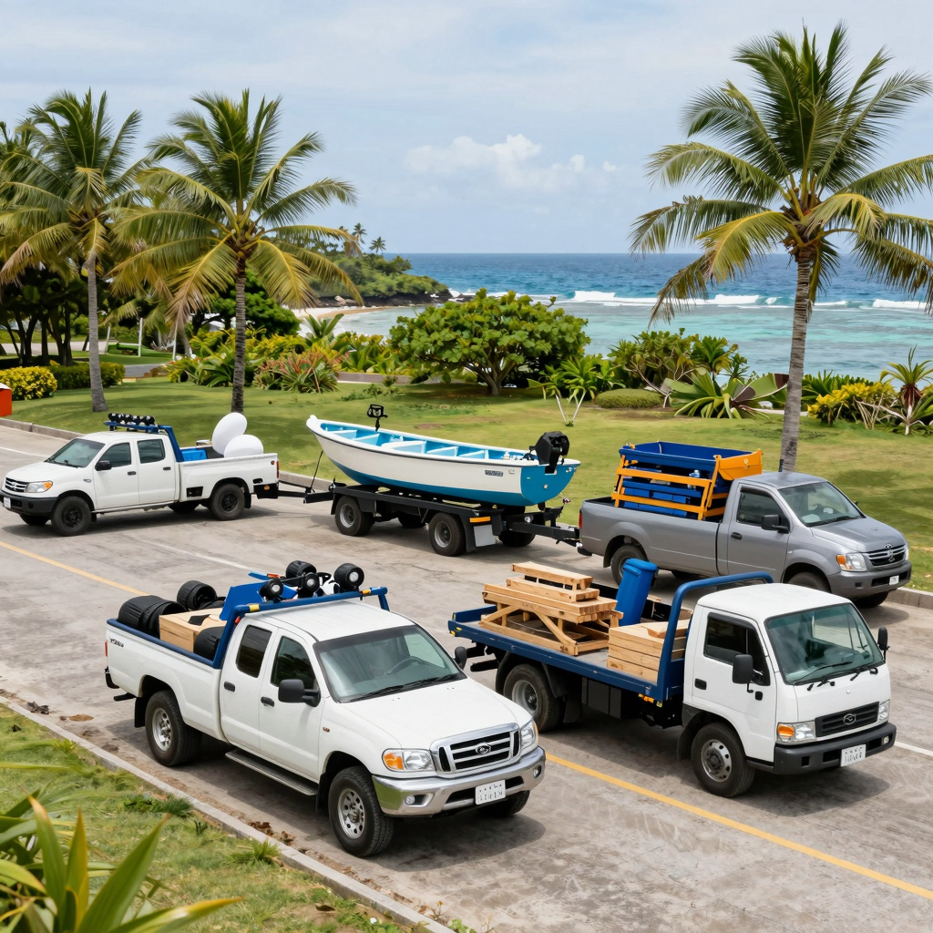 Trucks Towing Loads