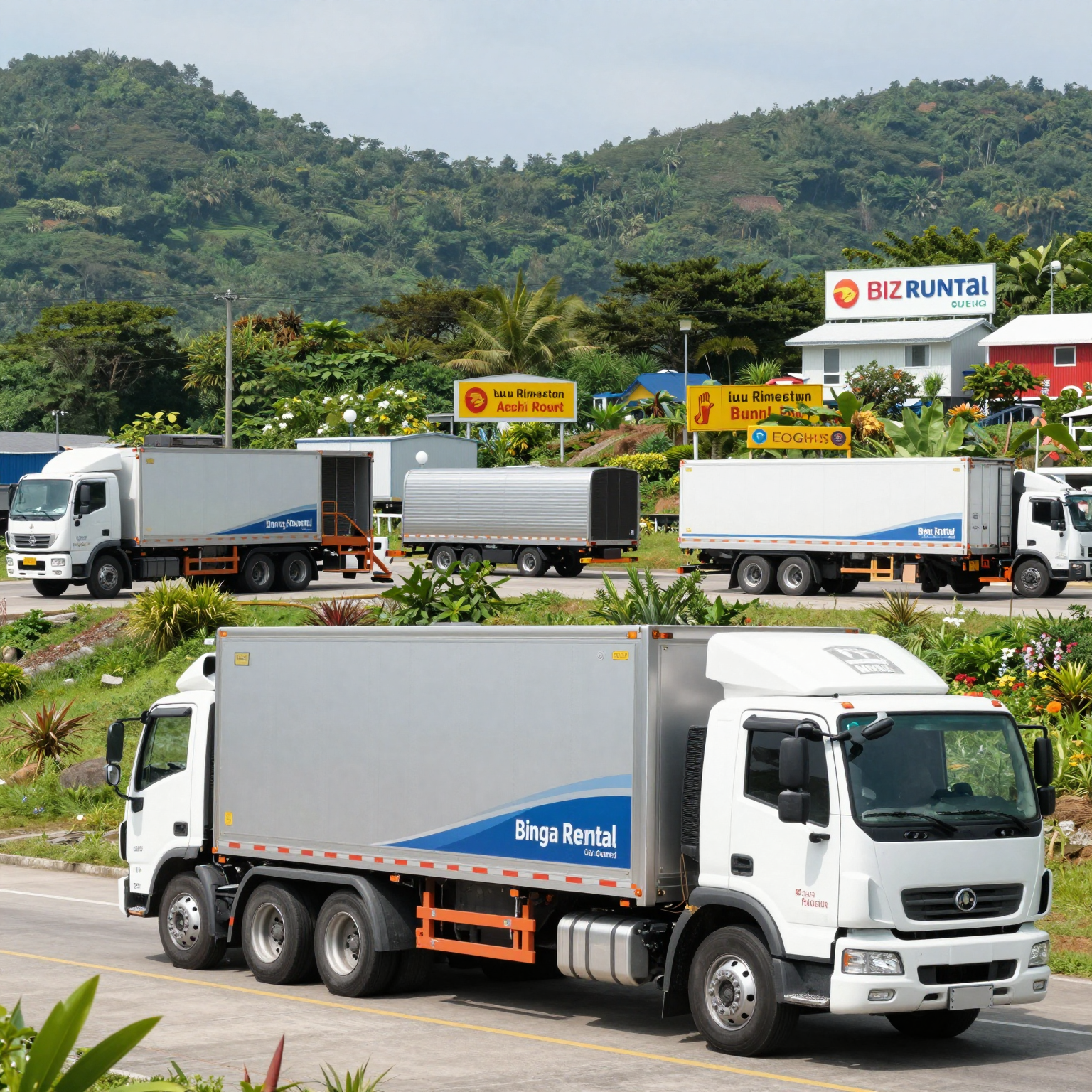 Truck rental companies for towing trailers on islands