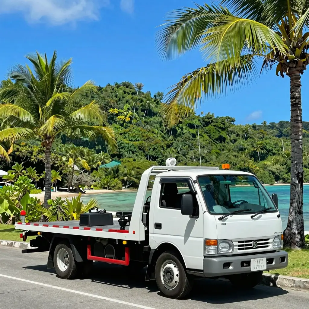 Tow Truck in Scenic Locale