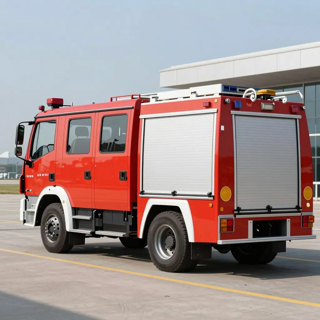 Modern Airport Fire Fighting Truck
