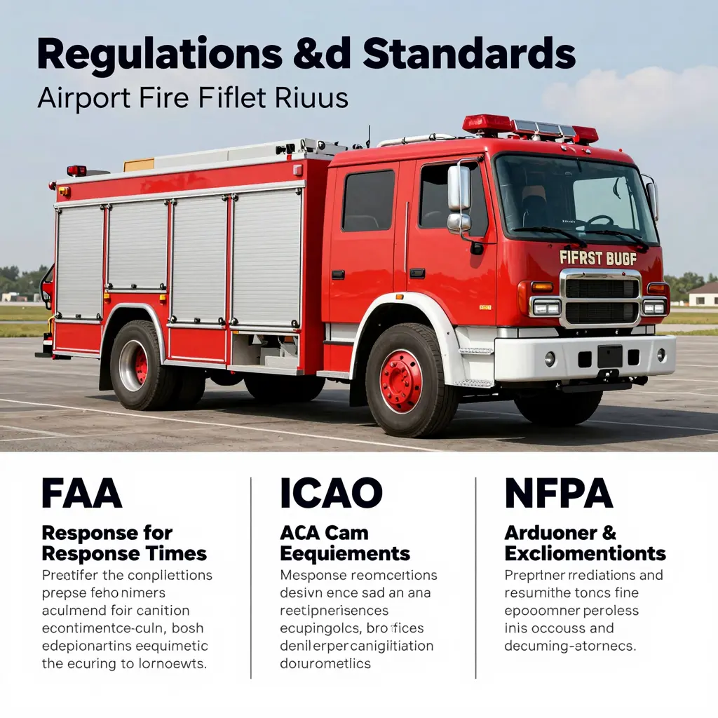 Infographic on Airport Fire Fighting Trucks Standards