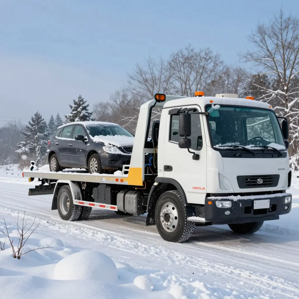 Professional Towing in Icy Conditions