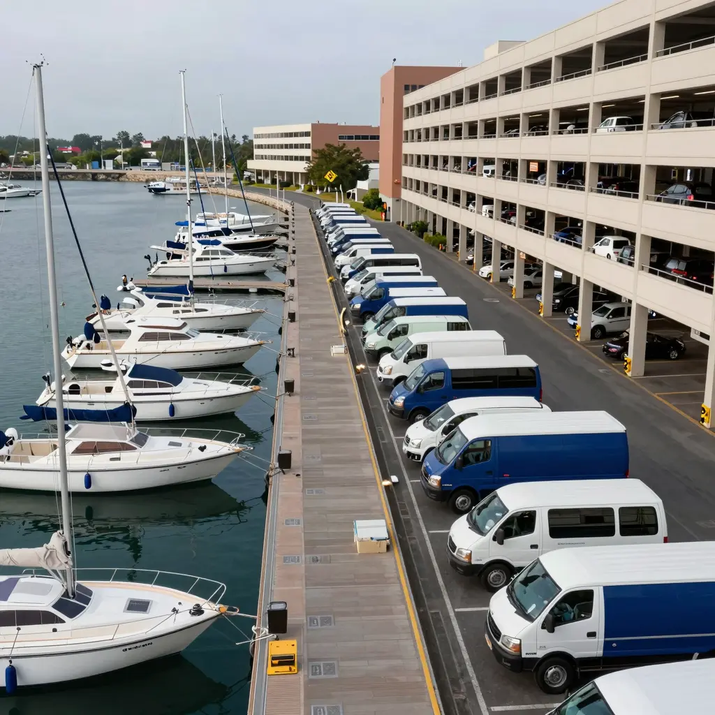 Marina and Tow Trucks Image