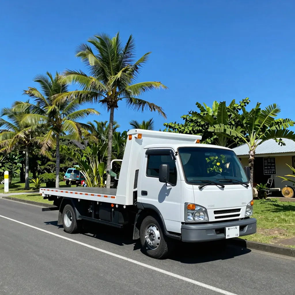 Tow Truck in Scenic Island Locale
