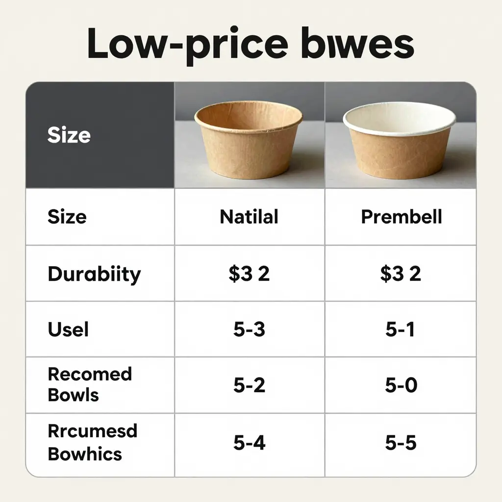 Low-Price Paper Bowl Comparison