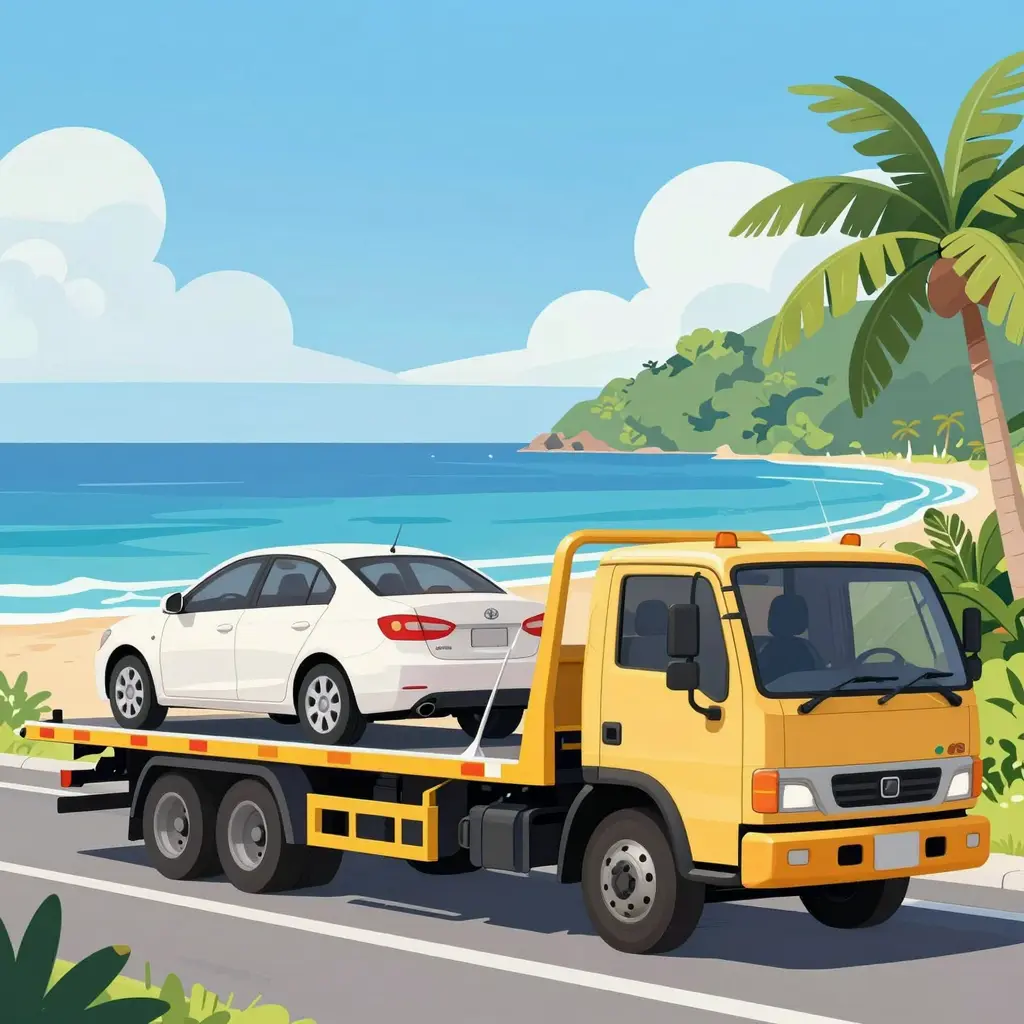 Tow Truck Illustration