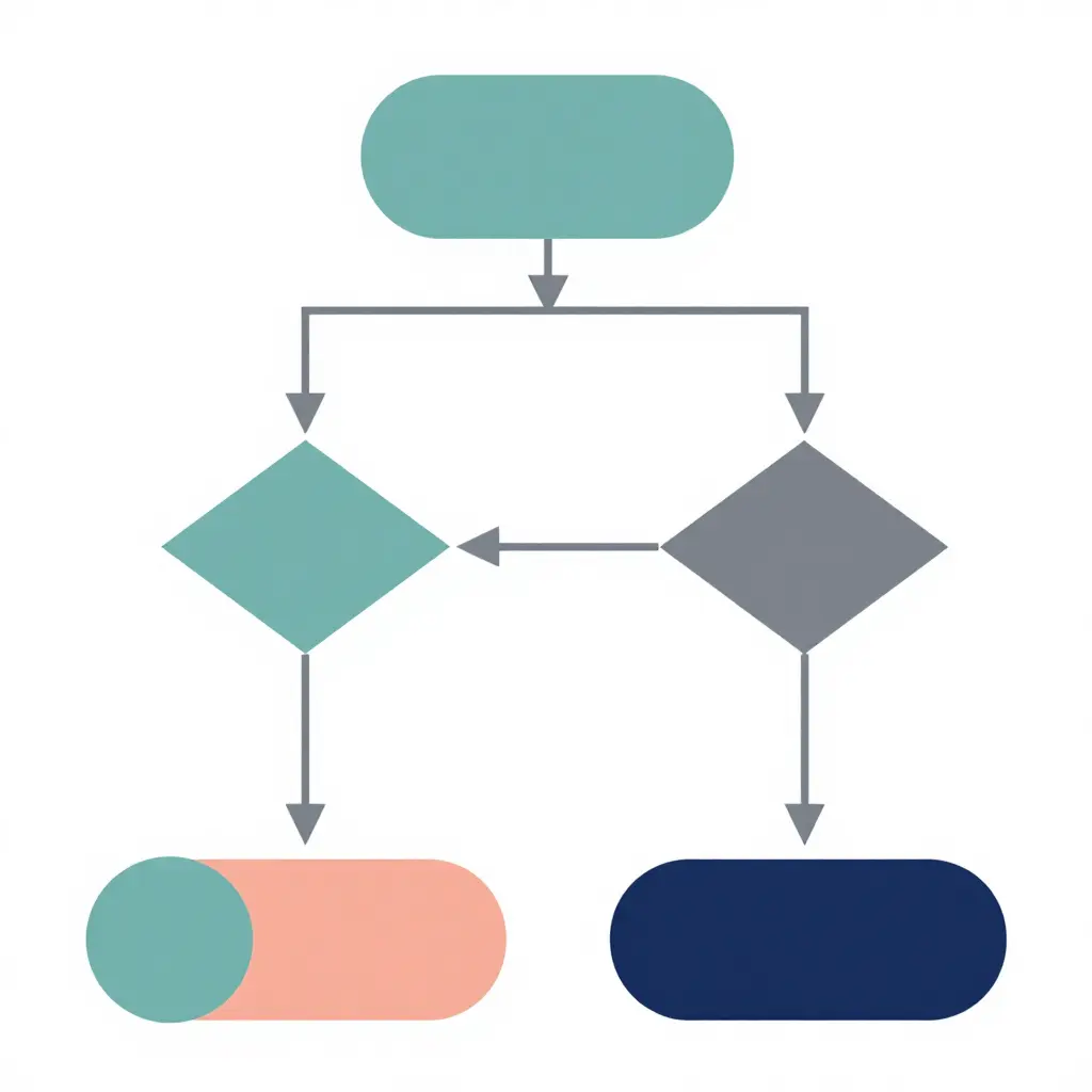 Decision flowchart showing the path for whether to tip a tow truck driver, branching from tow complete into who is paying the invoice and whether the driver went above and beyond, leading to optional small tip or no tip expected